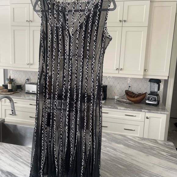 Sandra Darren amazing resort wear beach pool cover up dress size small 🧉🌴 - Picture 14 of 17